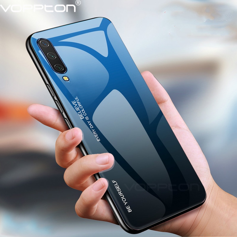 VIVO V17 Neo S1 IQOO Neo Y7S Z5 전화 케이스 그라디언트 강화 유리 케이스 실리콘 프레임 하드 광택 유리 뒷면 커버